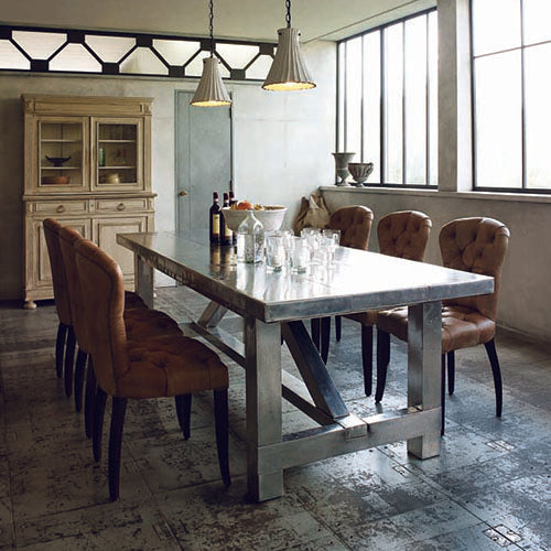 アルミで描く理想の空間 HALO BOSTON DINING TABLE W180