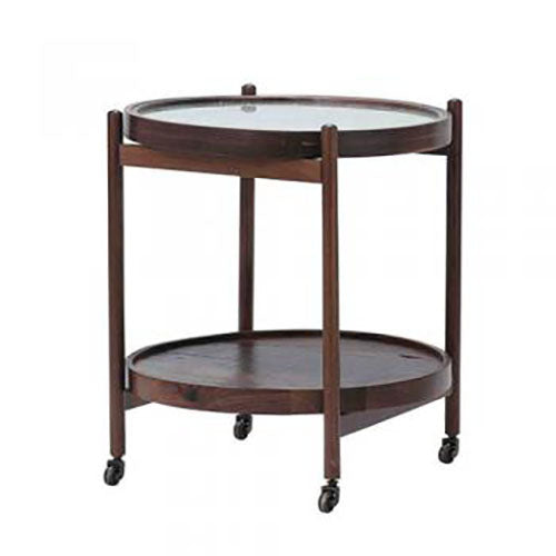 温もりと美しさを両立させる、リバーシブルバーカート bina GUS SMALL BAR CART