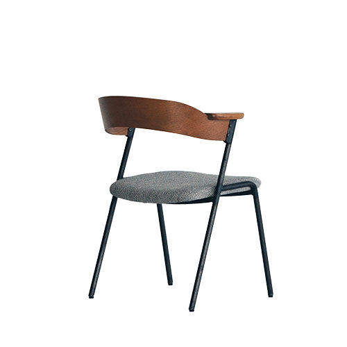 木と鉄の密接な関係。/ a.depeche danis short arm chair BR-CGY