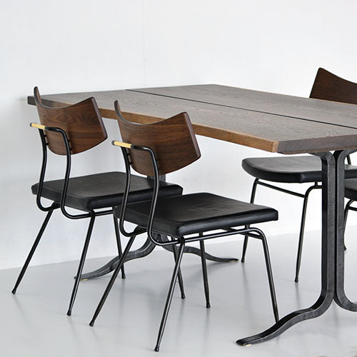 スカッと抜ける、この感じ。/ SQUARE ROOTS / SOLI CHAIR / SEARED OAK / BK LEATHER