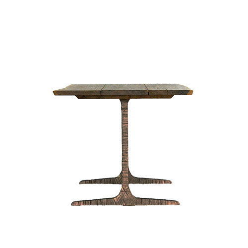衝撃のカッコ良さ。 / SQUARE ROOTS / T LEG DINING TABLE / SMOKED OAK / BRONZE LEG
