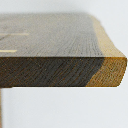 衝撃のカッコ良さ。 / SQUARE ROOTS / T LEG DINING TABLE / SMOKED OAK / BRONZE LEG