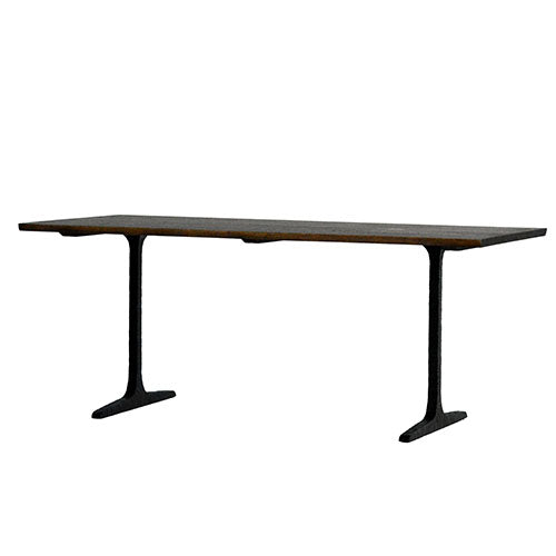 シックにまとめました。/ SQUARE ROOTS / T LEG DINING TABLE / SEAREDOAK OAK / BK LE