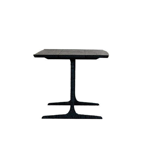 無垢材×黒脚で空間を引き締める 180cmダイニングテーブル|T-LEG DINING TABLE/SQUARE ROOTS
