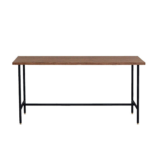BYRON DINING TABLE 1500 MBR/BEACH FURNITURE|商品単体(正面・白背景)|ホワイトオーク無垢材天板×黒スチール脚|W150