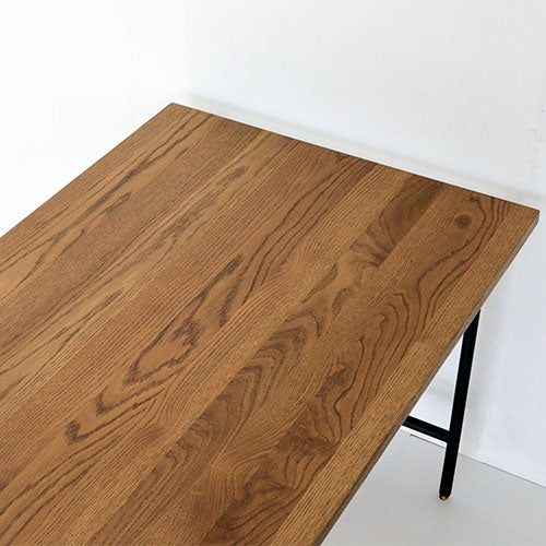 BYRON DINING TABLE 1500 MBR/BEACH FURNITURE|天板(俯瞰・白背景)|ホワイトオーク無垢材の木目と色味