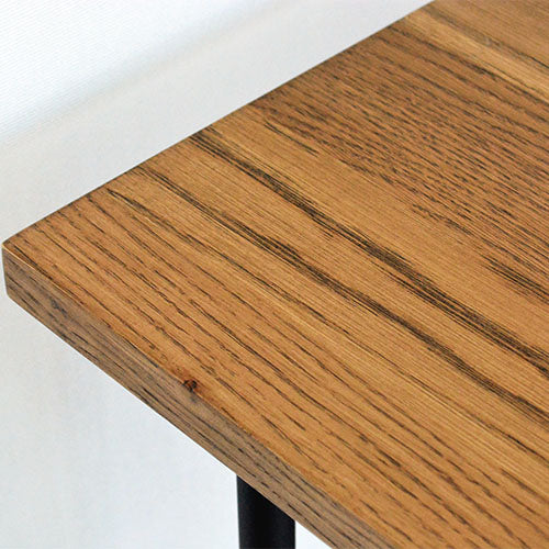 BYRON DINING TABLE 1500 MBR/BEACH FURNITURE|天板角(木目寄り)|ホワイトオーク無垢材の木目ディテール