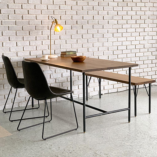 カリフォルニアの風を感じる暮らしに。ホワイトオーク無垢材のダイニングテーブル
/ BEACH FURNITURE / BYRON DINING TABLE 1500 MBR