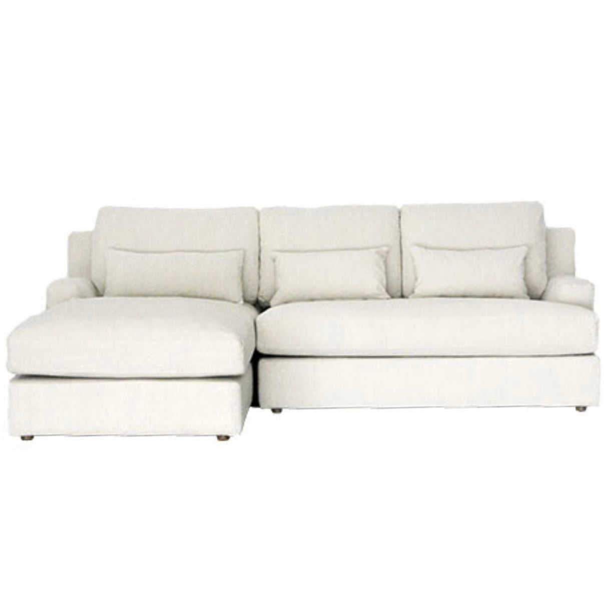 深く沈み込む贅沢な座り心地|HALO PANAMA CHAISE LOUNGE SOFA(アイボリー)LHF