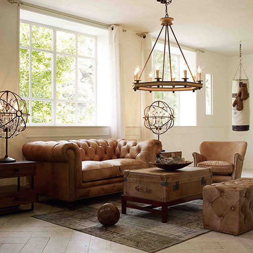 上品かつカワイイ一台に。HALO KENSINTON SOFA TINOSSI CAMEL