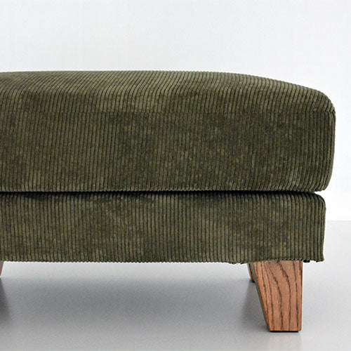 OTTOMAN 80 コーデュロイ カーキ|幅70・奥行50cm・BAY SOFA 83対応オットマン/BEACH FURNITURE