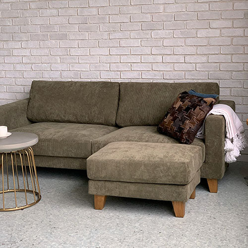OTTOMAN 80 コーデュロイ カーキ|幅70・奥行50cm・BAY SOFA 83対応オットマン/BEACH FURNITURE
