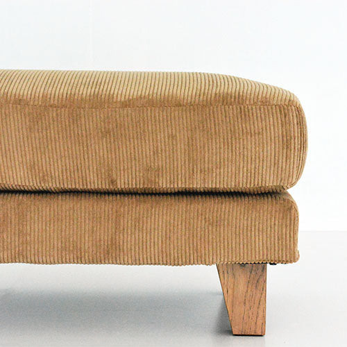 OTTOMAN 80 コーデュロイ キャメル|幅70・奥行50cm・BAY SOFA 83対応オットマン/BEACH FURNITURE