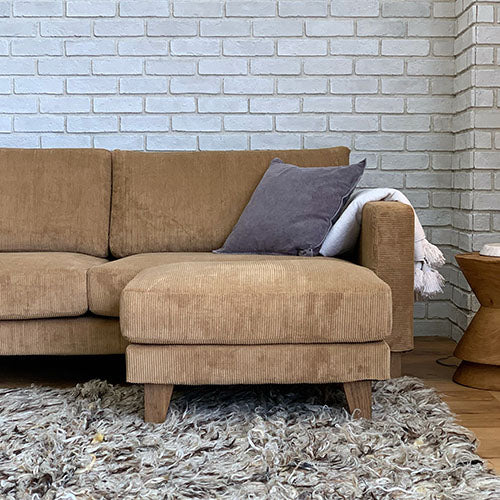 OTTOMAN 80 コーデュロイ キャメル|幅70・奥行50cm・BAY SOFA 83対応オットマン/BEACH FURNITURE