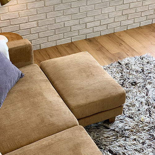 OTTOMAN 80 コーデュロイ キャメル|幅70・奥行50cm・BAY SOFA 83対応オットマン/BEACH FURNITURE