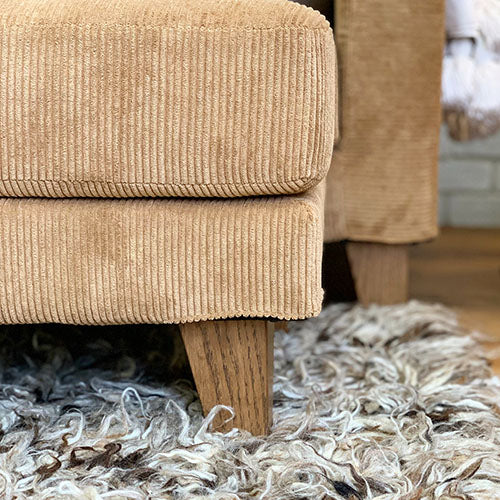 OTTOMAN 80 コーデュロイ キャメル|幅70・奥行50cm・BAY SOFA 83対応オットマン/BEACH FURNITURE