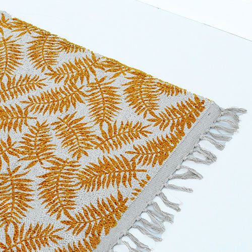 a.depeche roll tufted rug 2117 mustard LEAF