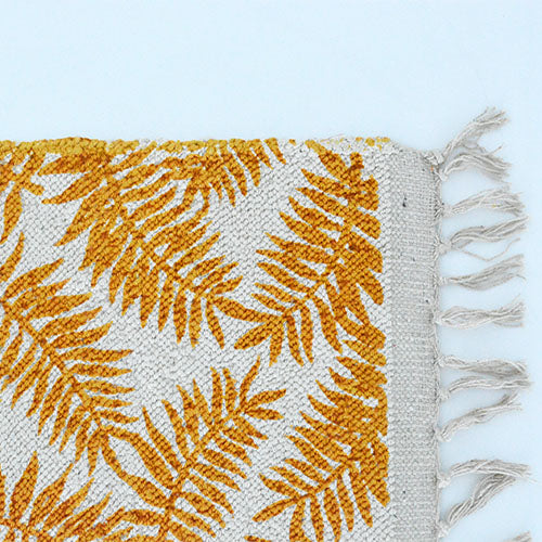 a.depeche roll tufted rug 2117 mustard LEAF
