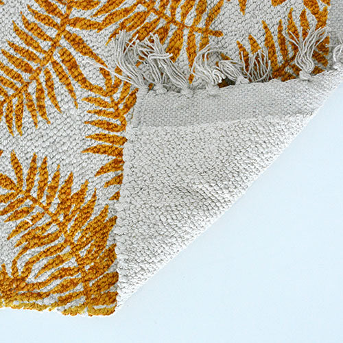a.depeche roll tufted rug 2117 mustard LEAF