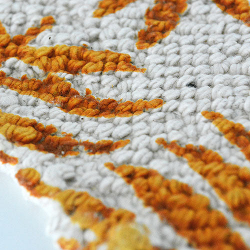 a.depeche roll tufted rug 2117 mustard LEAF