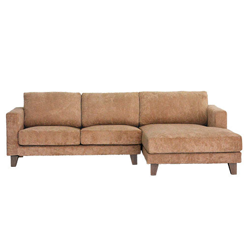 BAY SOFA 84(R) キャメル｜コーデュロイのカウチソファ 230cm／BEACH