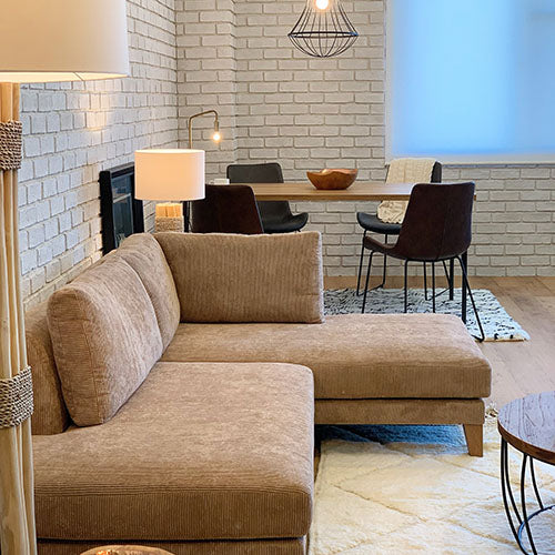 この広さが、ちょうど良い。/ BEACH FURNITURE / BAY SOFA 64(R) CORDUROY CAMEL