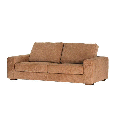 BAY SOFA 72 コーデュロイ キャメル|ローソファ 斜め前からの全体(白背景)