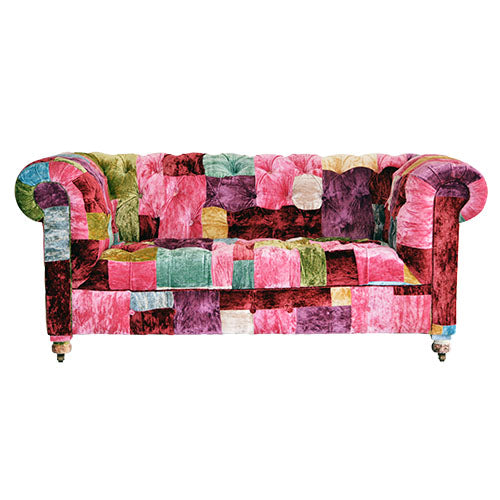 パッチワークソファ 2人掛け｜HALO BENSINGTON SOFA｜MARRON