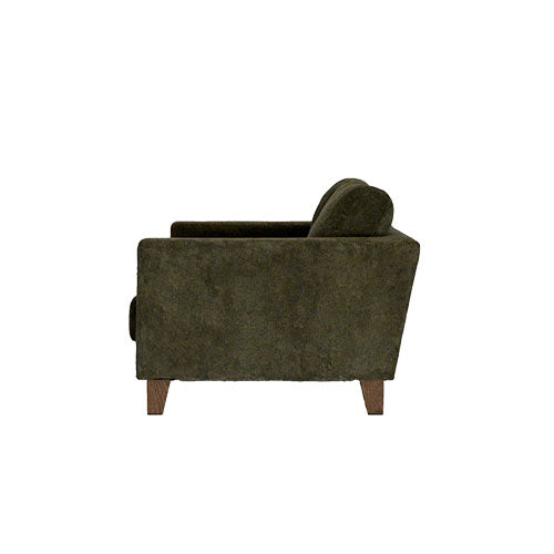 BAY SOFA 83(コーデュロイ/カーキ)|側面(アーム〜背)|W200×D95×H75×SH40
