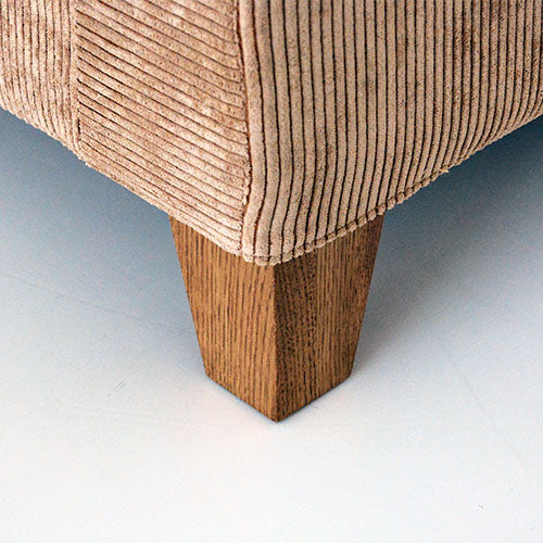 BAY SOFA 83(コーデュロイ/キャメル)|脚部(張地×オーク脚)|W200×D95×H75×SH40