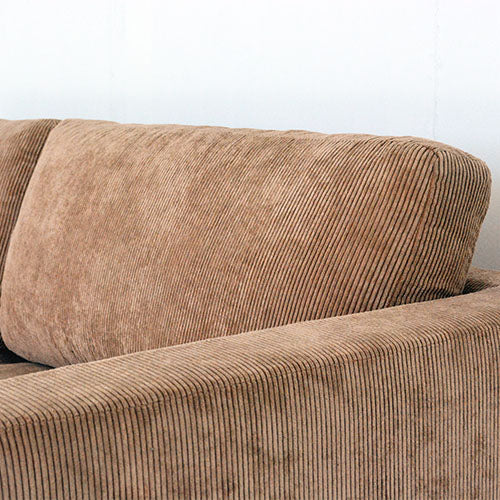 お洒落ソファ、日常生活へインストール。 / BEACH FURNITURE / BAY SOFA 83 CORDUROY CAMEL
