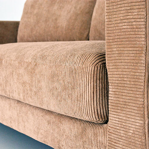 BAY SOFA 83(コーデュロイ/キャメル)|アームと張地(寄り)|W200×D95×H75×SH40