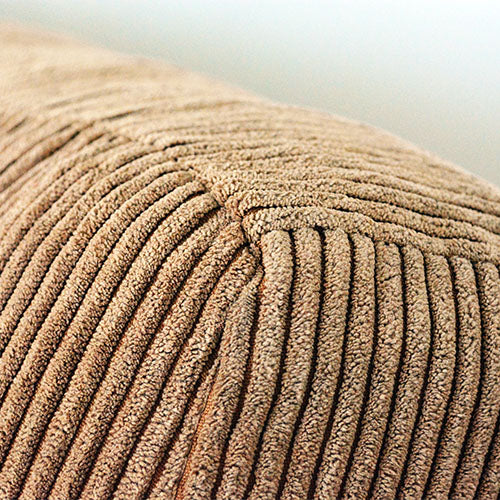 BAY SOFA 83(コーデュロイ/キャメル)|コーデュロイ生地アップ(畝・陰影)|W200×D95×H75×SH40