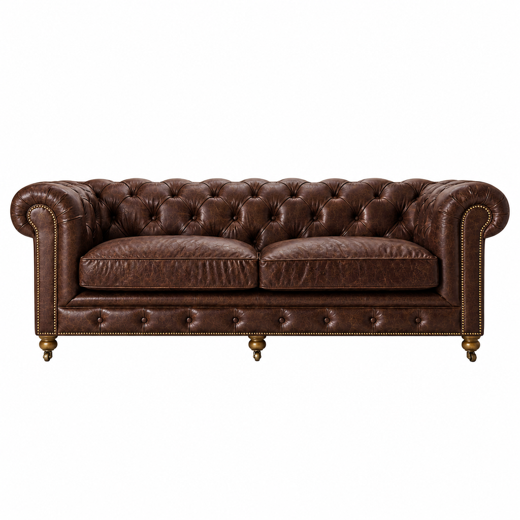 HALO KENSINGTON 2.5P SOFA BIKERTAN｜幅220cm 本革ソファ