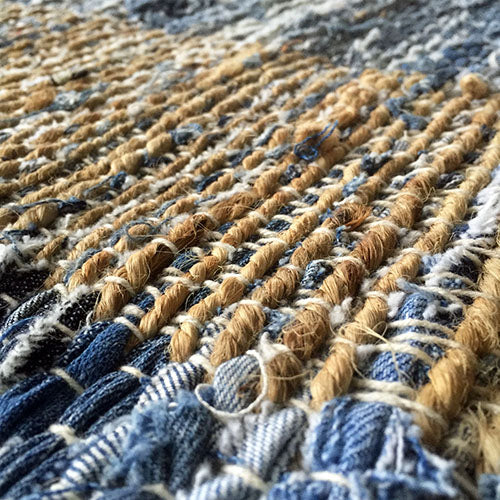 西海岸を暮らしに取り込む　DENIM RUG 140cm×100cm