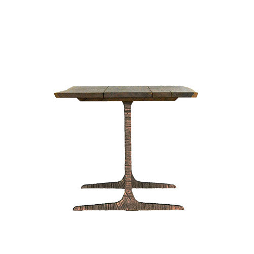 衝撃のカッコ良さ。 / SQUARE ROOTS / T LEG DINING TABLE / SMOKED OAK / BRONZE LEG