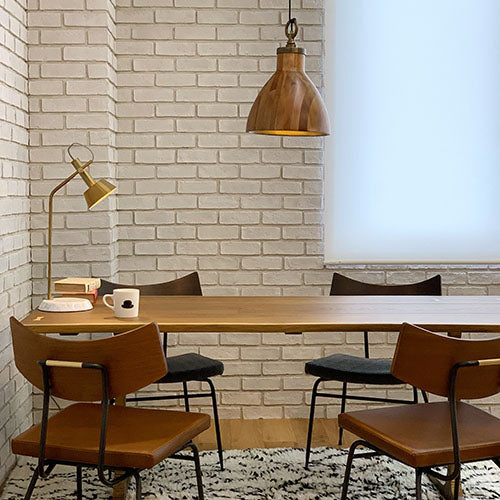 衝撃のカッコ良さ。 / SQUARE ROOTS / T LEG DINING TABLE / SMOKED OAK / BRONZE LEG