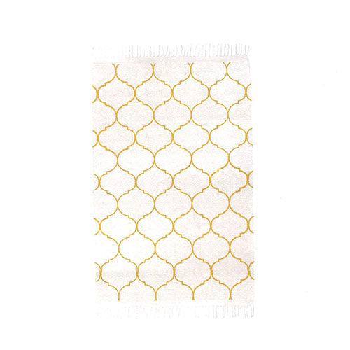 a.depech roll tufted rug 2117 mustard MOROCCAN