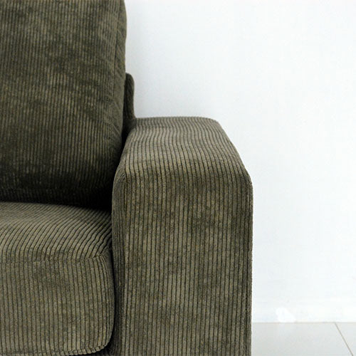 ゴロゴロ派のコーデュロイソファ。/ BEACH FURNITURE / BAY SOFA 72 (S) CORDUROY KHAKI